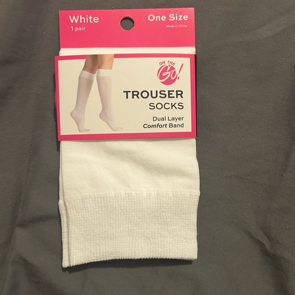 White Trouser Socks